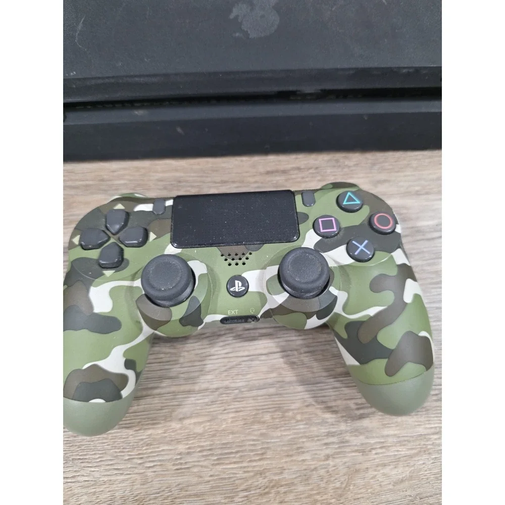 Sony PlayStation 4 PS4 Slim 1TB Console Black CUH-2115B With Camo Controller
